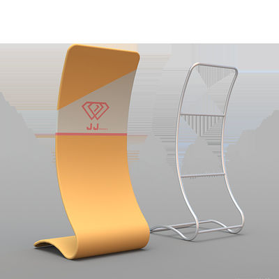 Aluminium Tube Trade Show Banner Stand TV Holder Portable Retractable