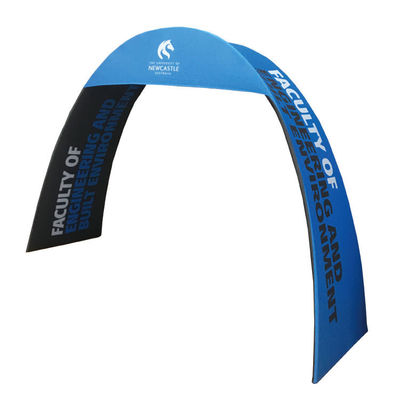 Gambar yang Jelas Dapat Didaur Ulang Arch Display Stand Trade Show Booth Walls 250GSM SGS