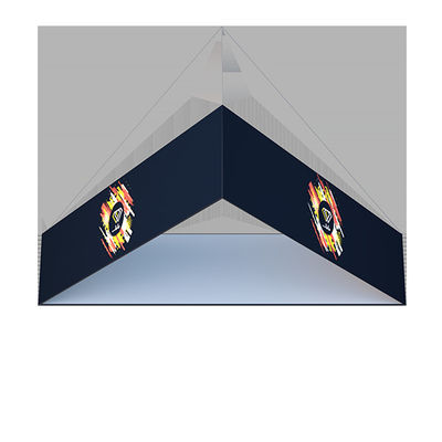 6ft 8ft Dicetak Bawah Pop Up Pameran Desain Menggantung Spanduk Untuk Pameran
