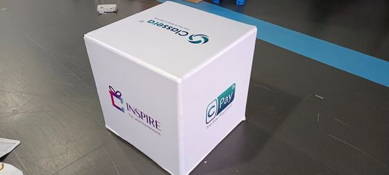 31 &quot;x 24&quot; Pameran Dagang Menggantung Spanduk tanda gantung dua sisi
