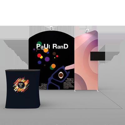 6 X 6 Tampilan Pameran Pameran Dagang Pop Up Wall Banner Stand 30mm