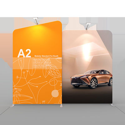 6 X 6 Tampilan Pameran Pameran Dagang Pop Up Wall Banner Stand 30mm