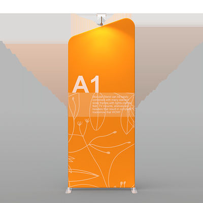 Single Double Sided 270gsm Modular Kustom Menampilkan Spanduk Dan Stand Pameran Dagang
