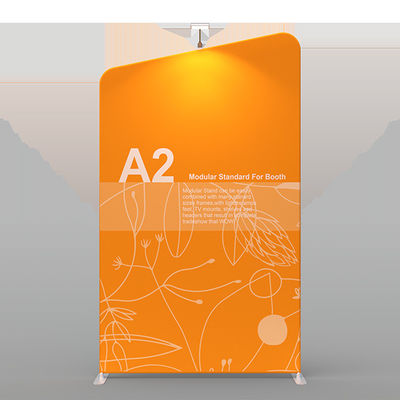 Single Double Sided 270gsm Modular Kustom Menampilkan Spanduk Dan Stand Pameran Dagang