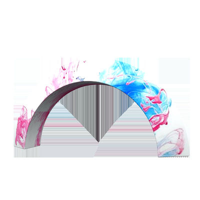 Single Sided Fabric Race Arch Display Stand Dicetak Spanduk Pameran Archway