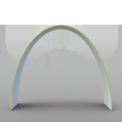 3D Triangular Archway Fabric Trade Show Booth Show Ditampilkan Untuk Pameran