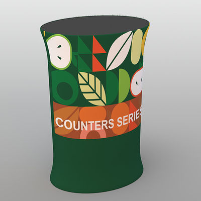 160g 230g Portable Front Tension Fabric Pop Up Shop Counter Untuk Expo