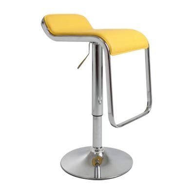 Lounge Hotel Trade Show Booth Furniture Gas Lift Bar Chair PU Ditempatkan Untuk Kedai Kopi