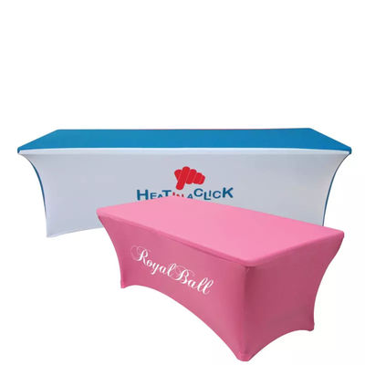 Periklanan Portable Fabric Pop Up Counter Display Aluminium Pop Up Meja Penerimaan