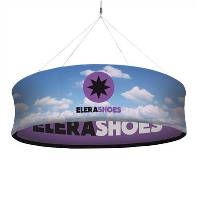 4FT X 1FT Pop Up Display Pameran Kain Satu Sisi Lukisan Langit-langit Menggantung Tanda
