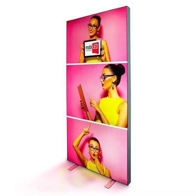150g 160g Iklan SEG Light Box Mudah Mengatur Latar Belakang Bingkai Aluminium 60mm
