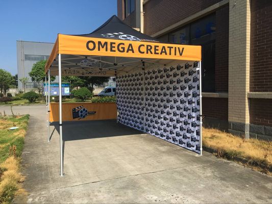 2x2m 10 Dengan 10 Tenda Kanopi Luar Bingkai Aluminium Pop Up Untuk Pameran Dagang
