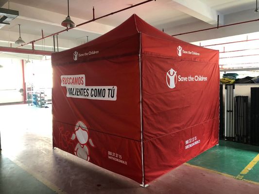 2.5X2.5m 8X8FT Tenda Naungan Persegi Tahan Air 10 X 20 Pameran Dagang Kanopi Luar Ruangan