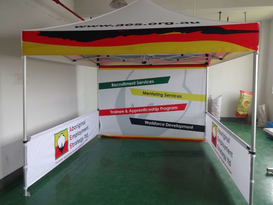 2x2m 10 Dengan 10 Tenda Kanopi Luar Bingkai Aluminium Pop Up Untuk Pameran Dagang