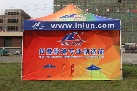 600D Polyester Steel Frame Canopy 10x10 Pop Up Pameran Dagang Tenda Outdoor Marquee