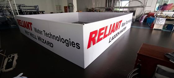 6ft 8ft Dicetak Bawah Pop Up Pameran Desain Menggantung Spanduk Untuk Pameran