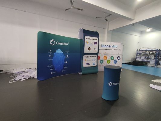 Portable 6x6 Trade Show Exhibition Display Mobile Display Booth Untuk Acara
