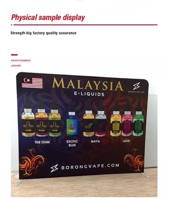 Iklan Telescopic Backdrop Banner Stand Dilepas Roller Banner Pameran 200cm