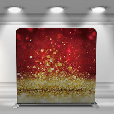 Display Stand Aluminium Tension Fabric Photo Booth Backdrop 8ft Untuk Acara Pernikahan