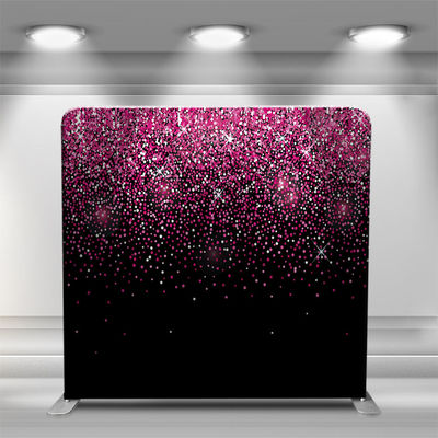 Tampilan Pernikahan Stand Aluminium Tension Fabric Photo Booth Backdrop 8ft